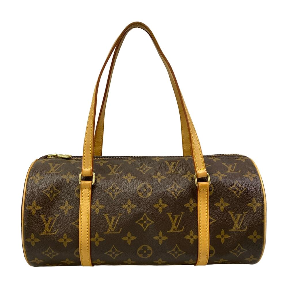 Louis Vuitton Papillon 30 Monogram Handbag M51385 Dark Brown Light Brown